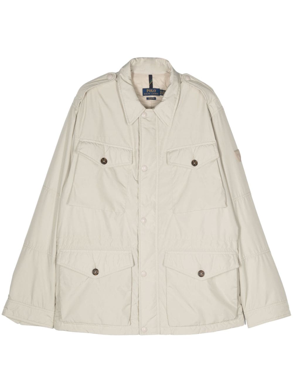 Polo Ralph Lauren appliqué-logo padded jacket - Neutrals von Polo Ralph Lauren