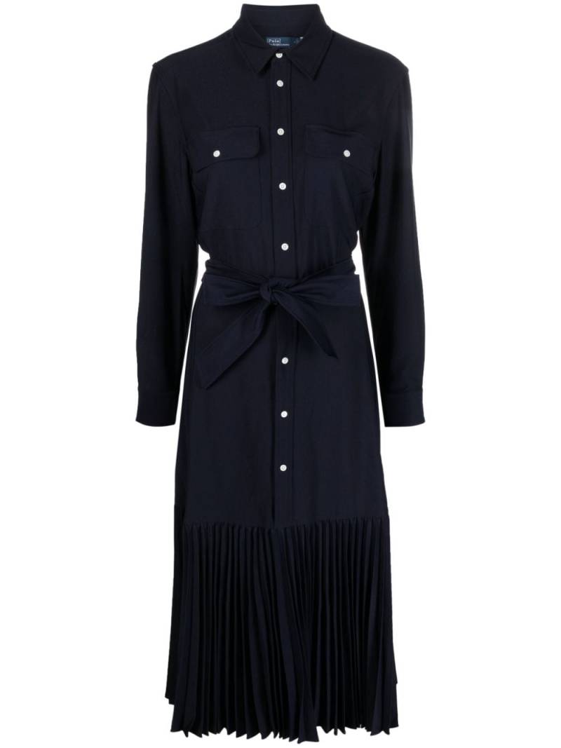 Polo Ralph Lauren belted midi shirtdress - Blue von Polo Ralph Lauren