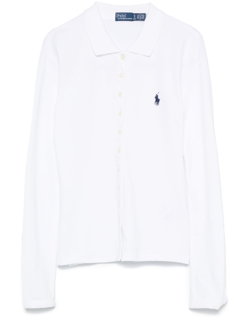 Polo Ralph Lauren button-up long-sleeves polo shirt - White von Polo Ralph Lauren