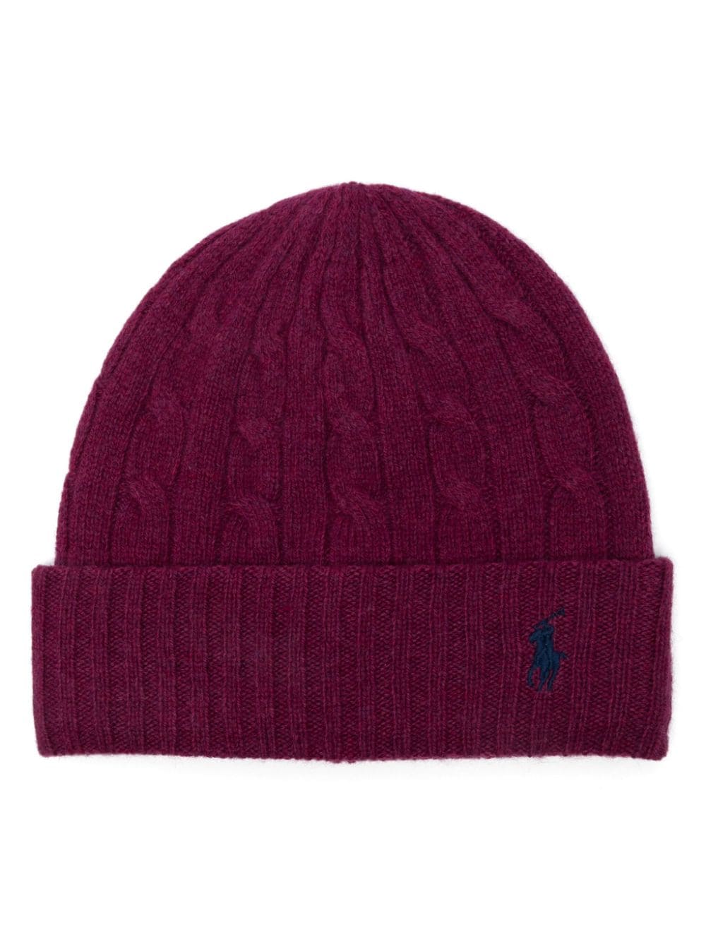 Polo Ralph Lauren cable-knit beanie - Purple von Polo Ralph Lauren