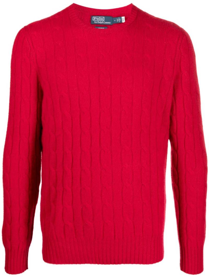 Polo Ralph Lauren cable-knit cashmere jumper - Red von Polo Ralph Lauren