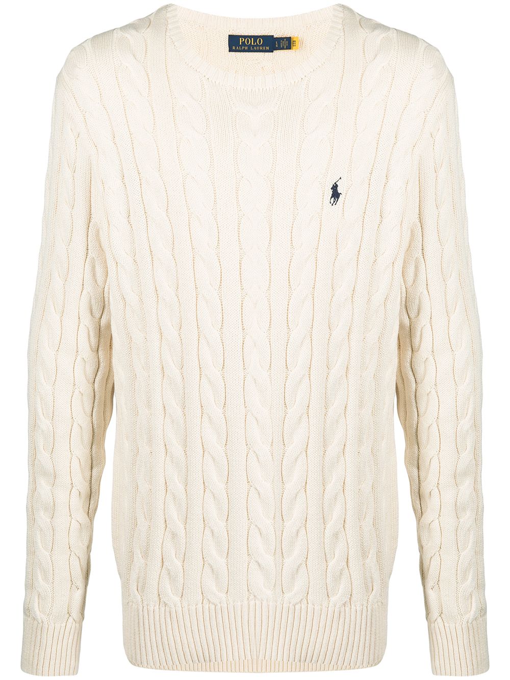 Polo Ralph Lauren cable-knit cotton jumper - Neutrals von Polo Ralph Lauren