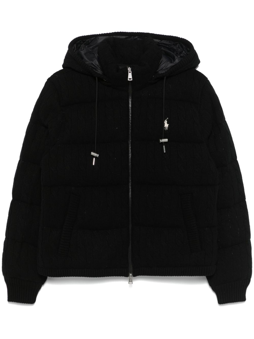 Polo Ralph Lauren cable-knit jacket - Black von Polo Ralph Lauren