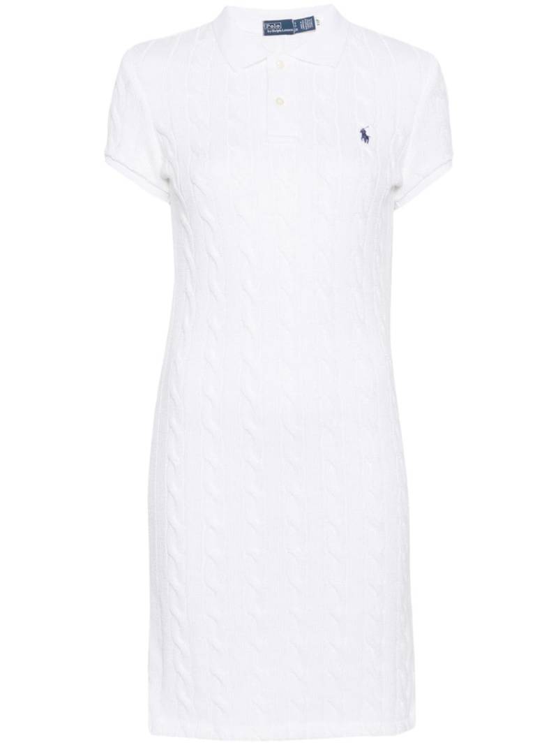 Polo Ralph Lauren cable-knit mini dress - White von Polo Ralph Lauren