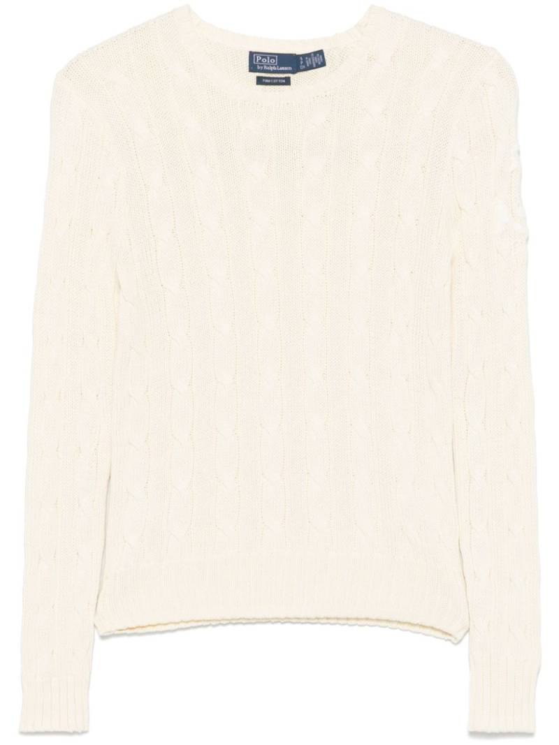 Polo Ralph Lauren cable-knit sweater - White von Polo Ralph Lauren