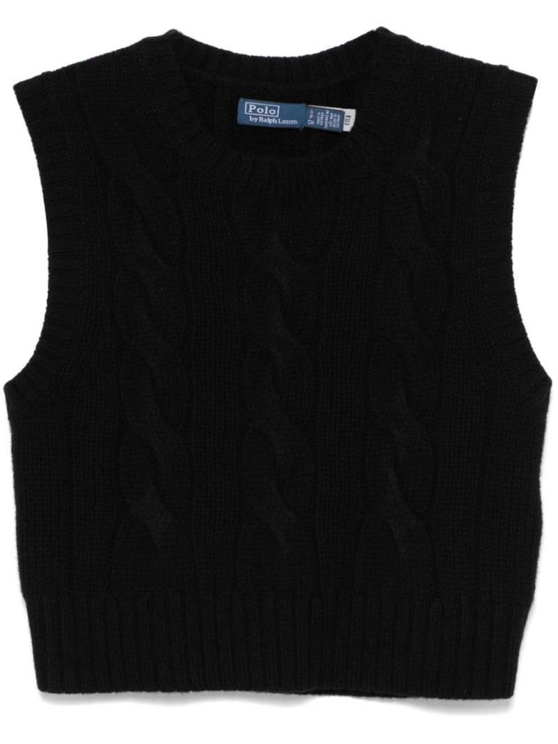 Polo Ralph Lauren cable-knit vest - Black von Polo Ralph Lauren