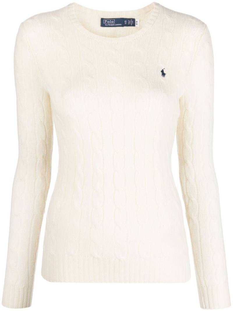 Polo Ralph Lauren cable-knit wool-cashmere jumper - Neutrals von Polo Ralph Lauren