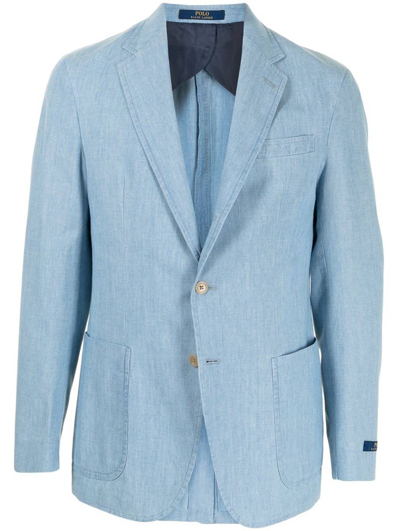 Polo Ralph Lauren chambray sport coat - Blue von Polo Ralph Lauren