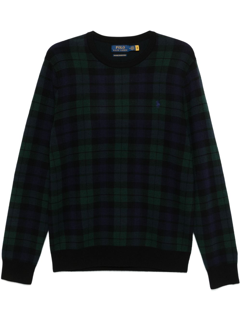 Polo Ralph Lauren check-pattern sweater - Blue von Polo Ralph Lauren