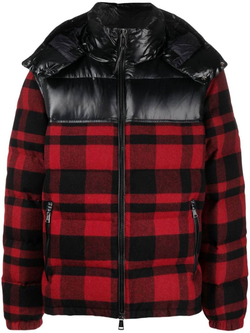 Polo Ralph Lauren check-print puffer jacket - Black von Polo Ralph Lauren