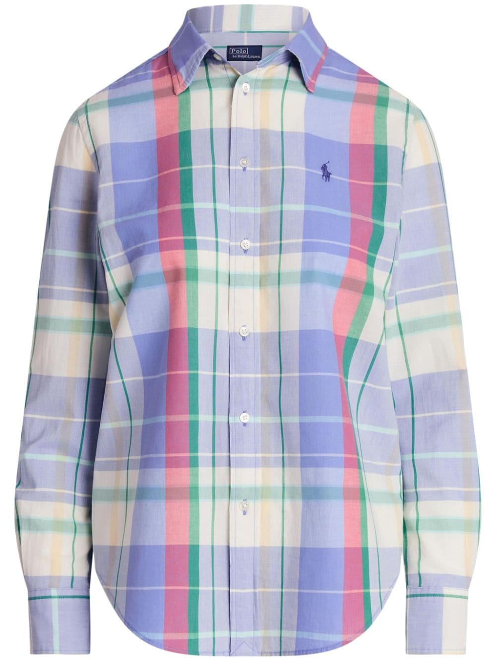 Polo Ralph Lauren checked cotton shirt - Blue von Polo Ralph Lauren