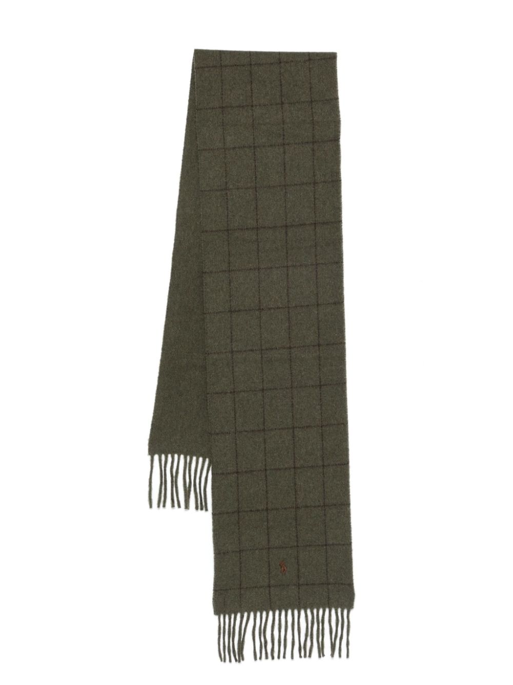 Polo Ralph Lauren checked scarf - Green von Polo Ralph Lauren