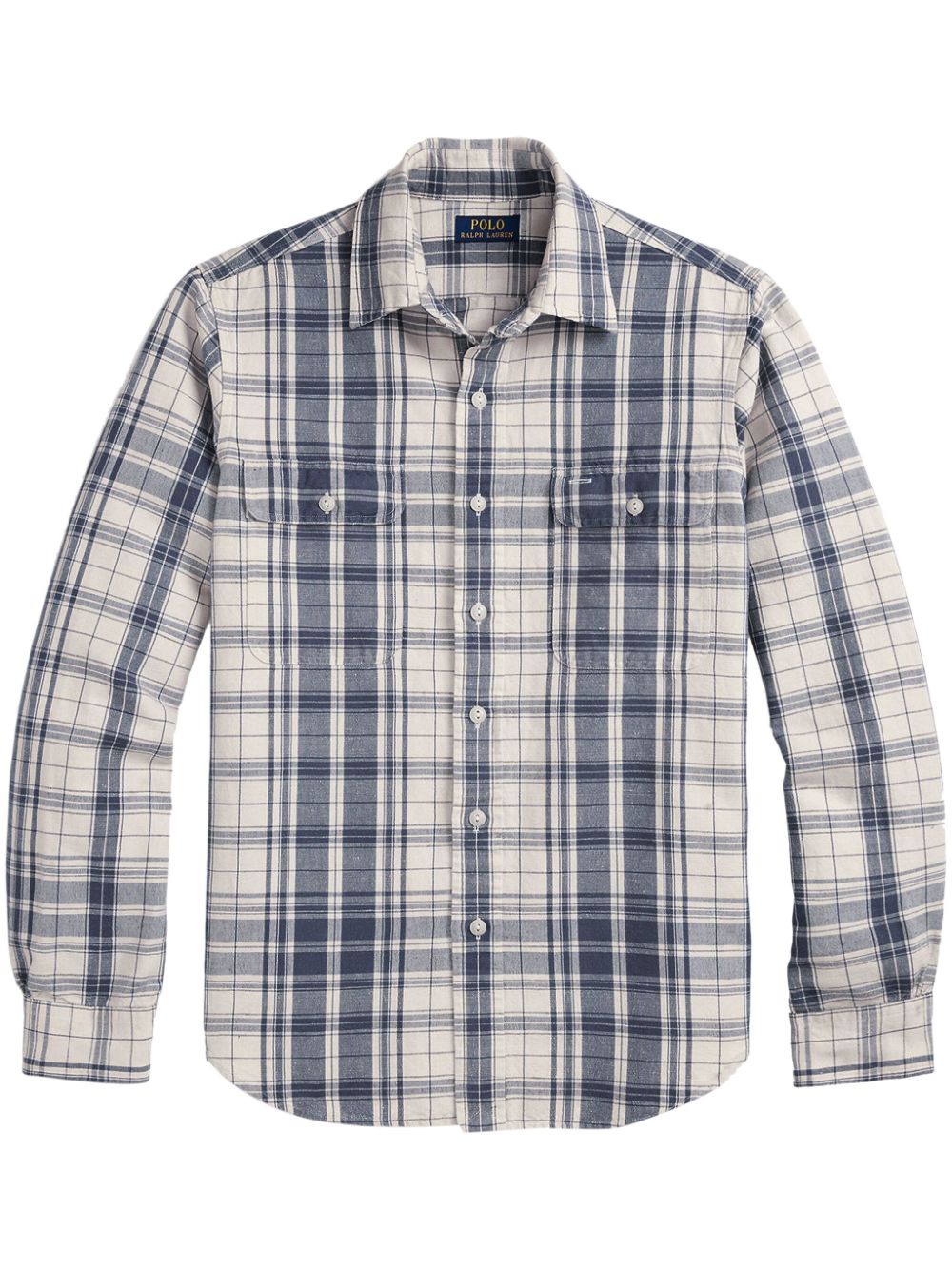 Polo Ralph Lauren checkered two-tone shirt - Neutrals von Polo Ralph Lauren