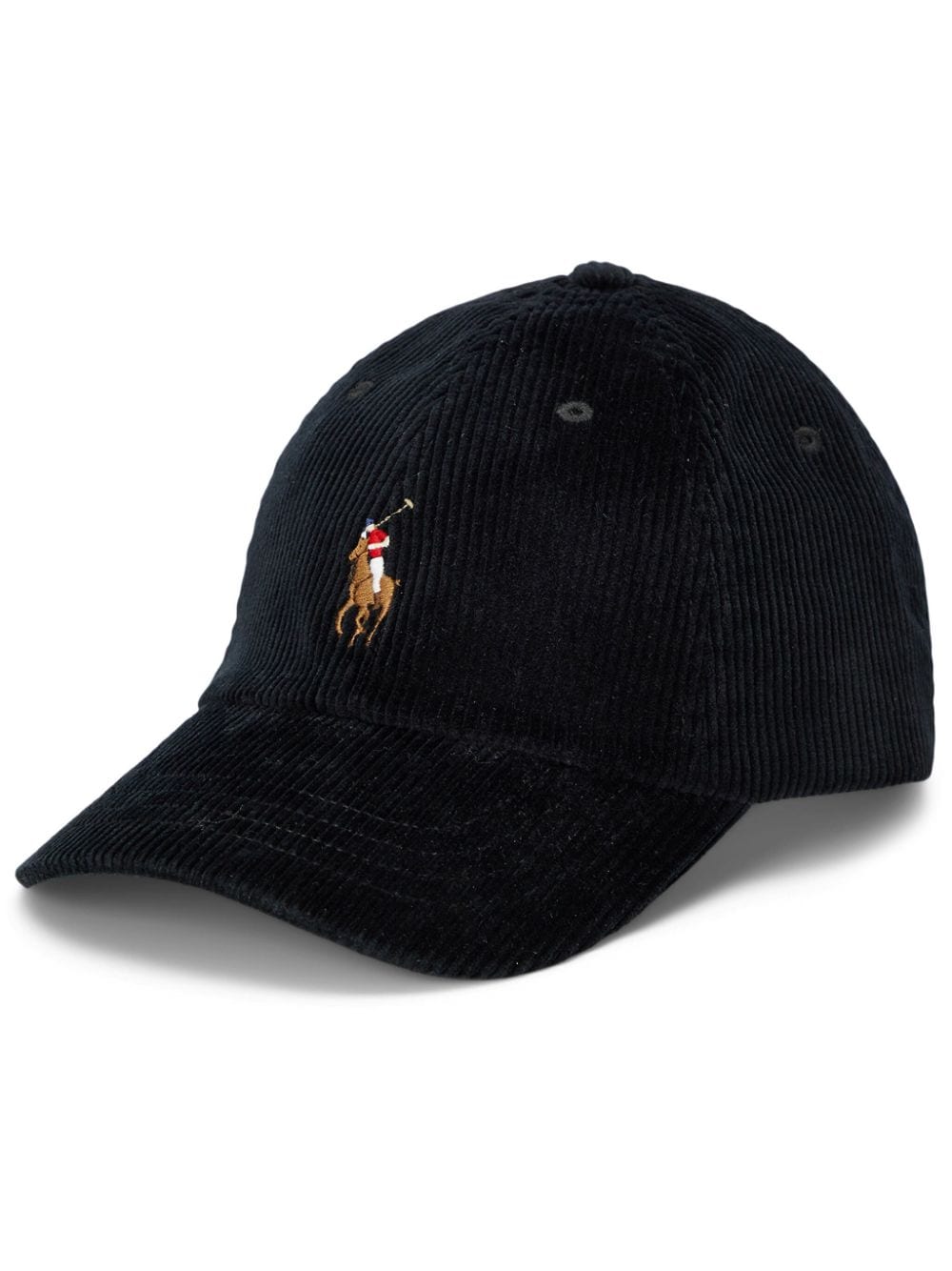 Polo Ralph Lauren corduroy baseball cap - Black von Polo Ralph Lauren