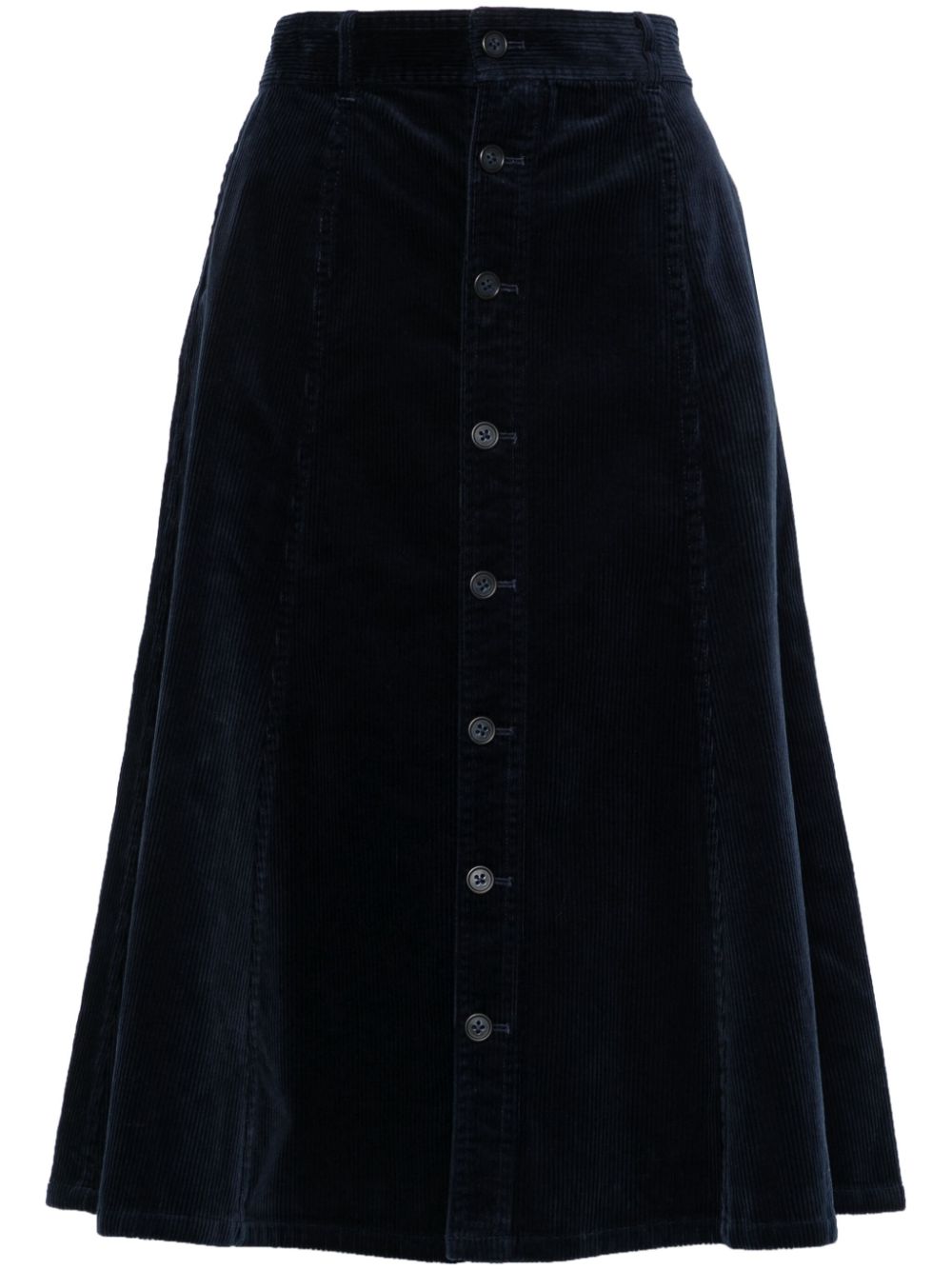 Polo Ralph Lauren corduroy midi skirt - Blue von Polo Ralph Lauren