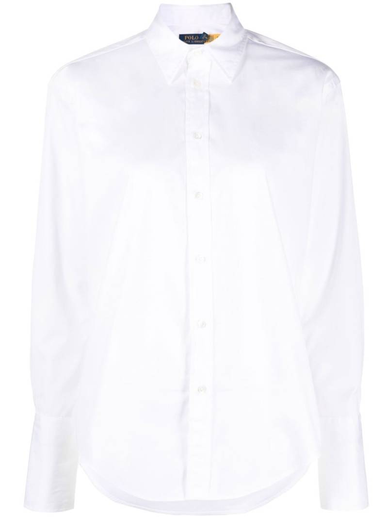 Polo Ralph Lauren cotton button-up shirt - White von Polo Ralph Lauren