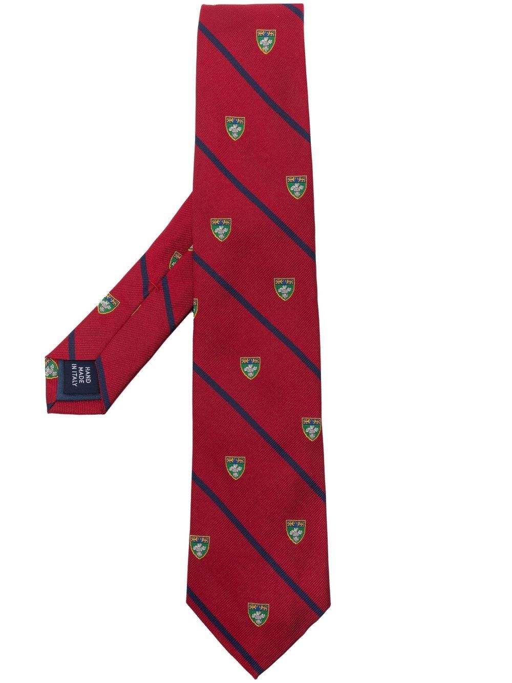 Polo Ralph Lauren crest-print tie - Red von Polo Ralph Lauren