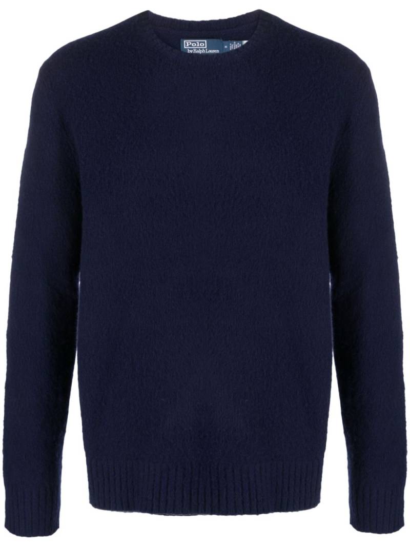 Polo Ralph Lauren crew-neck brushed-effect jumper - Blue von Polo Ralph Lauren