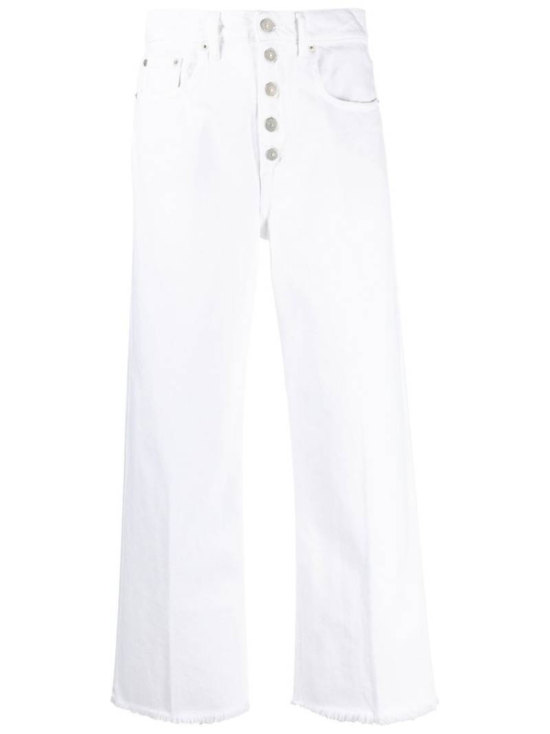 Polo Ralph Lauren cropped wide-leg jeans - White von Polo Ralph Lauren