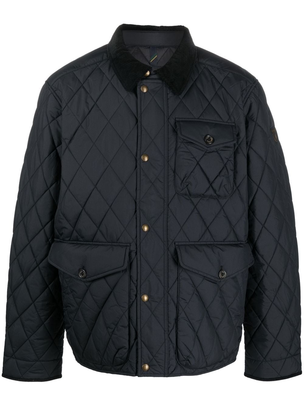 Polo Ralph Lauren diamond-quilt button-fastening jacket - Black von Polo Ralph Lauren