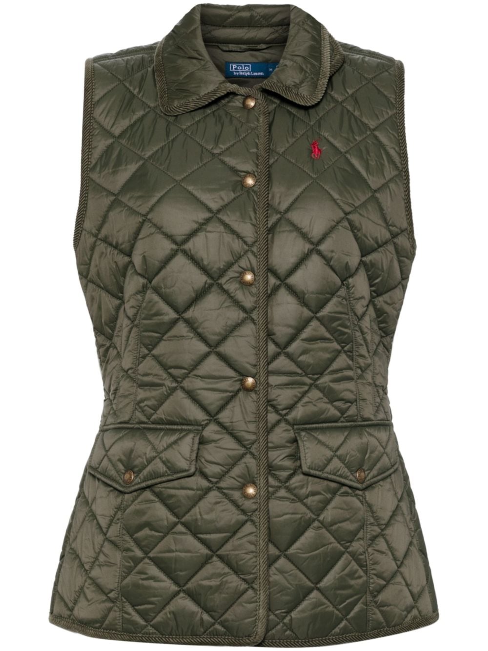 Polo Ralph Lauren diamond-quilted detailing gilet - Green von Polo Ralph Lauren