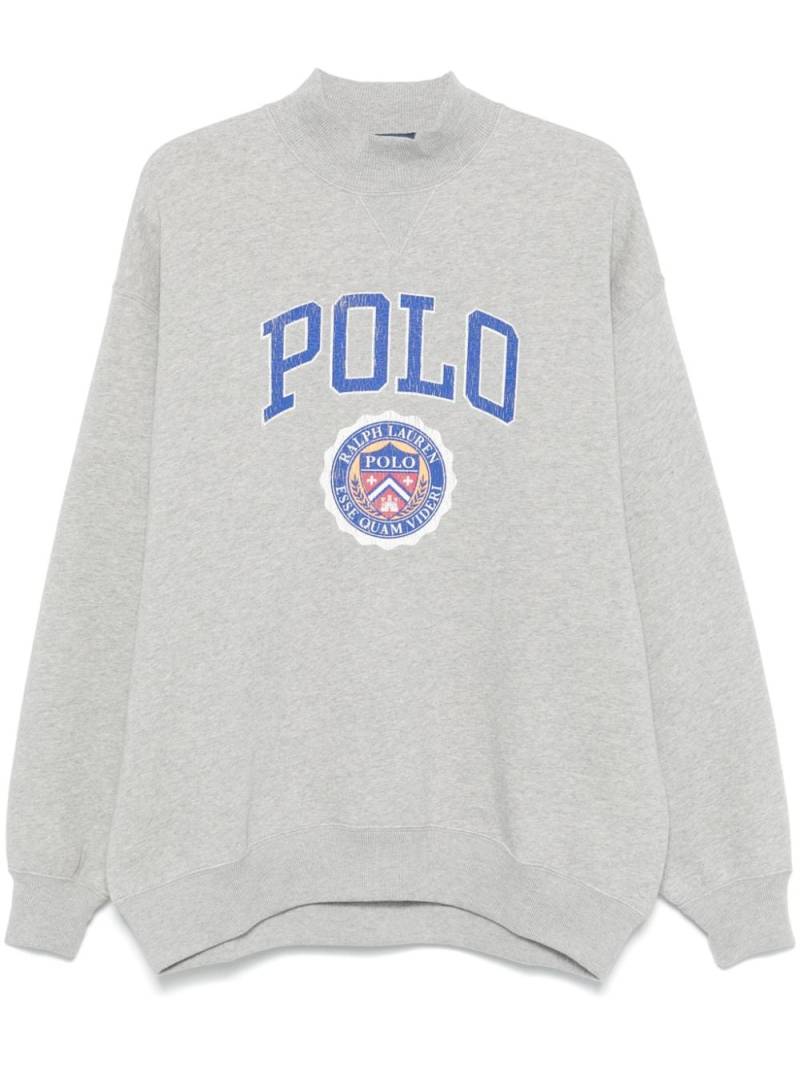 Polo Ralph Lauren distressed-logo sweatshirt - Grey von Polo Ralph Lauren