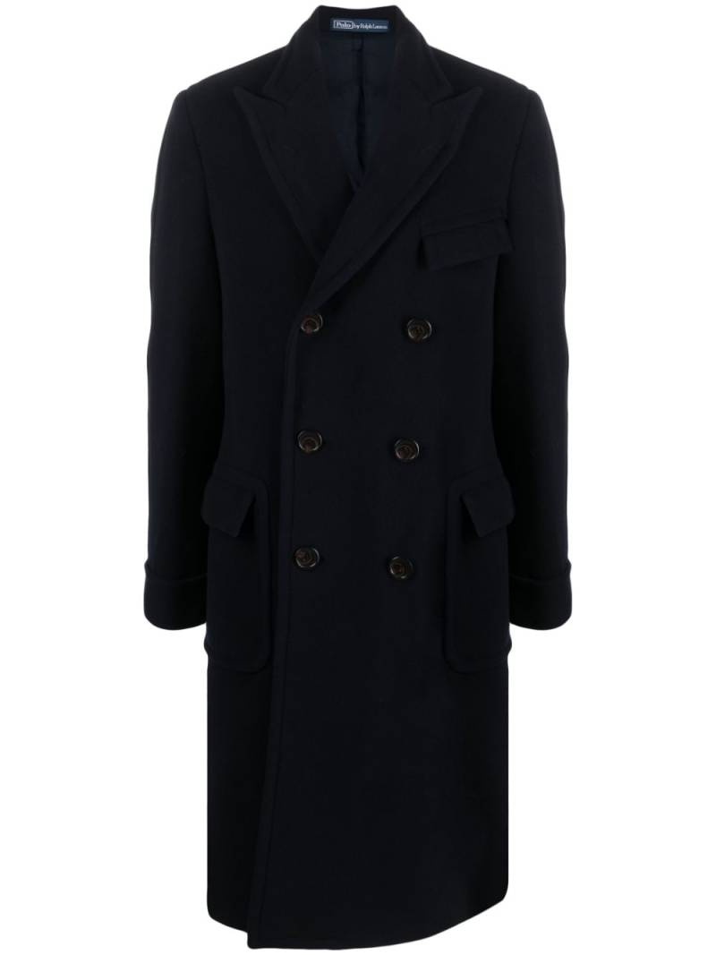 Polo Ralph Lauren double-breasted wool coat - Blue von Polo Ralph Lauren