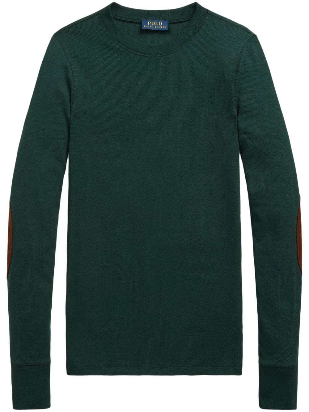 Polo Ralph Lauren elbow-patch crew-neck sweatshirt - Green von Polo Ralph Lauren