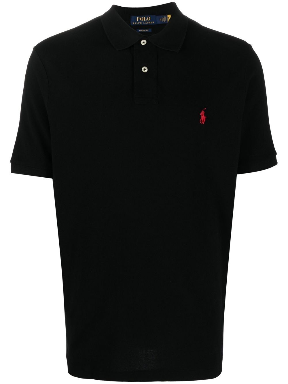 Polo Ralph Lauren embroidered-logo detail polo shirt - Black von Polo Ralph Lauren