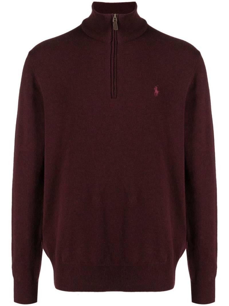 Polo Ralph Lauren embroidered-logo high-neck jumper von Polo Ralph Lauren