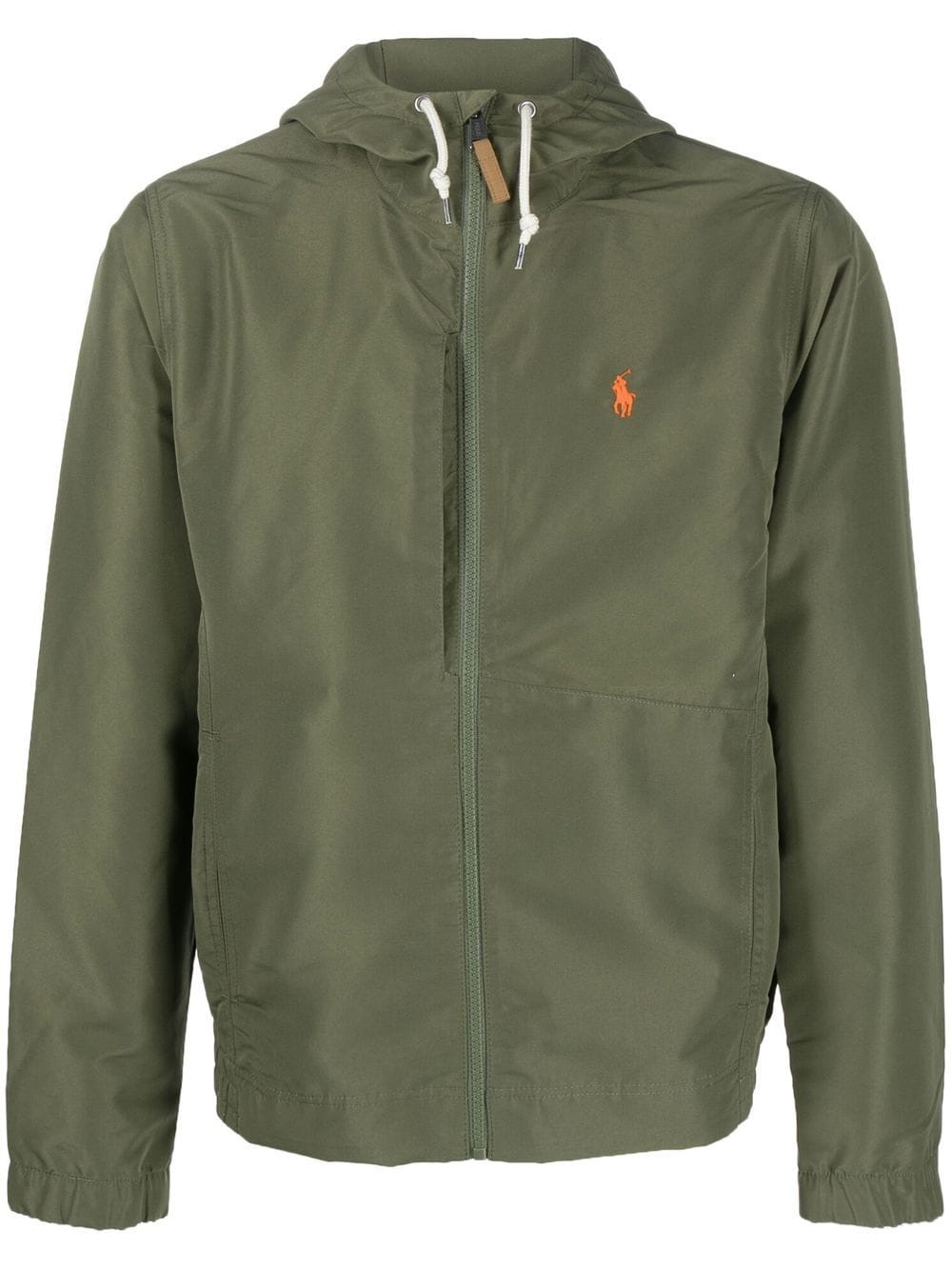 Polo Ralph Lauren embroidered-logo hooded jacket - Green von Polo Ralph Lauren