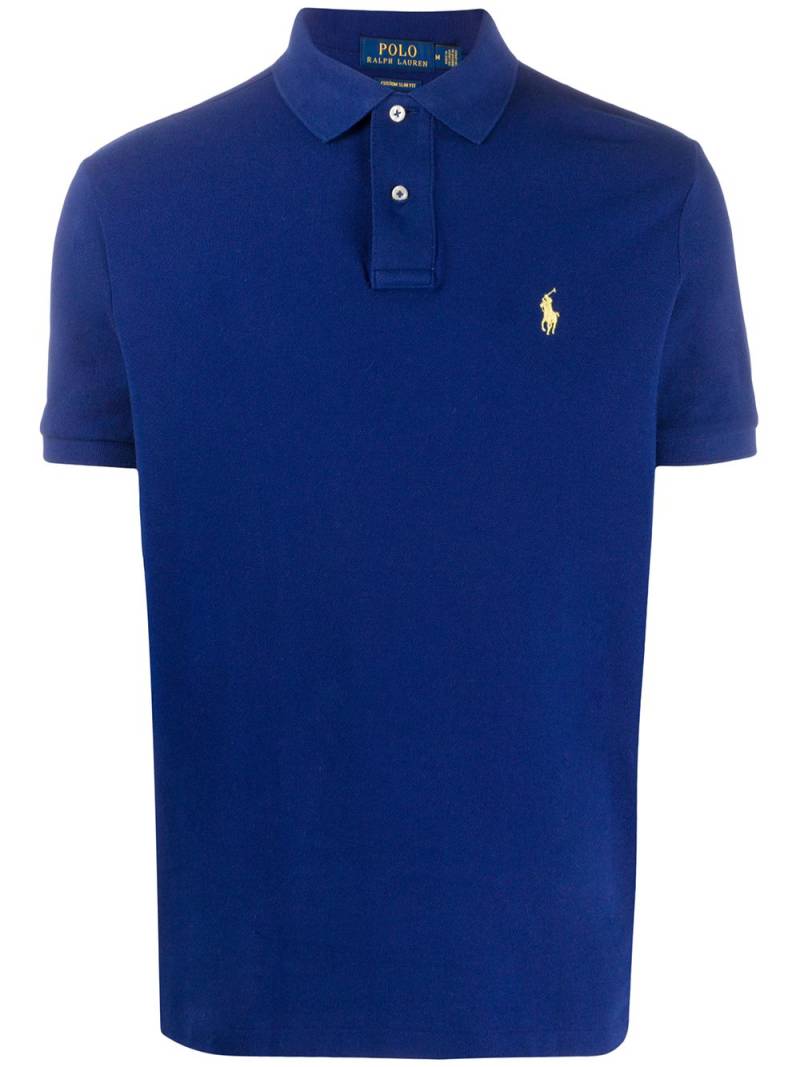 Polo Ralph Lauren embroidered-logo polo shirt - Blue von Polo Ralph Lauren