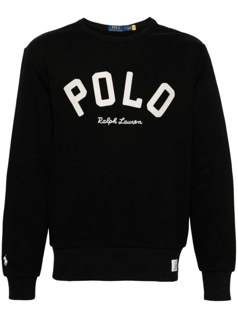 Polo Ralph Lauren embroidered-logo sweatshirt - Black von Polo Ralph Lauren