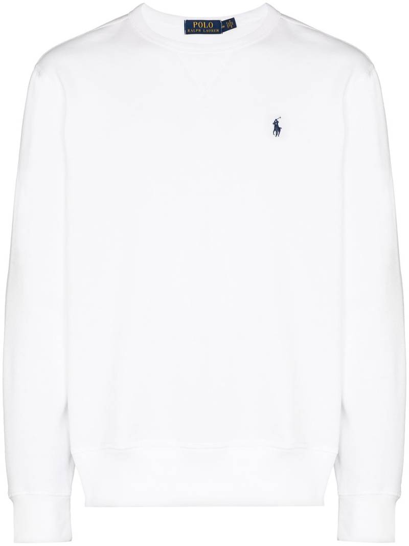 Polo Ralph Lauren embroidered logo sweatshirt - White von Polo Ralph Lauren