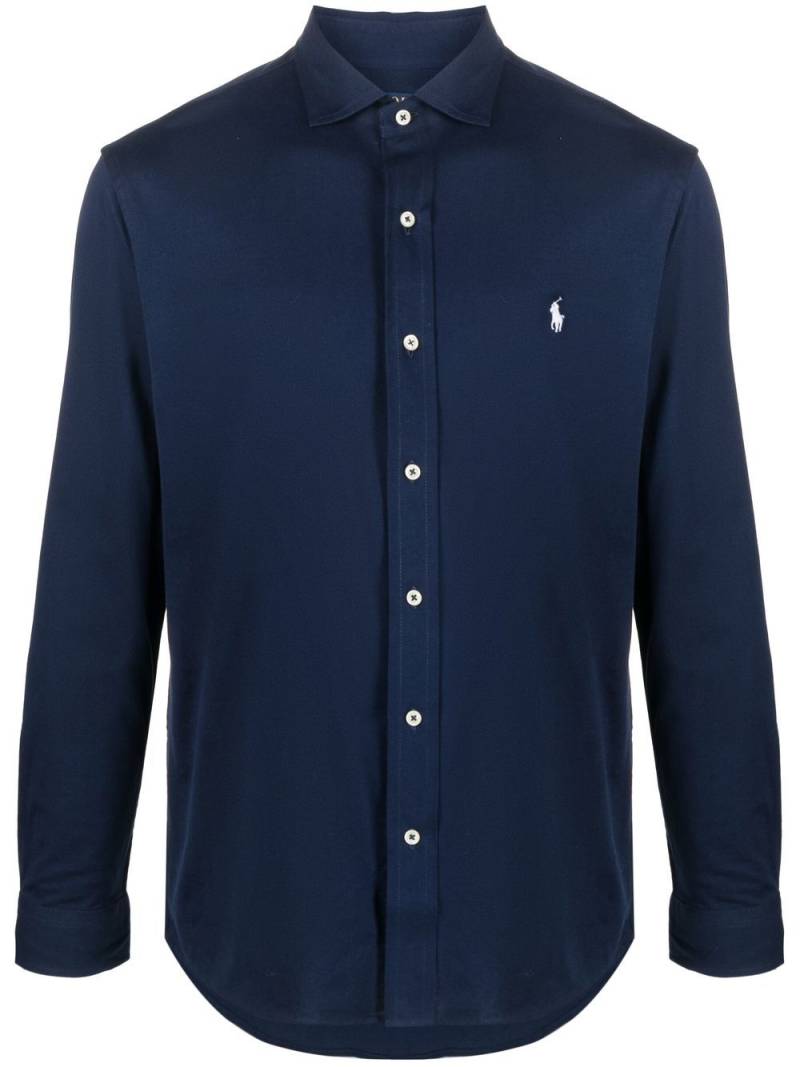 Polo Ralph Lauren embroidered polo-pony shirt - Blue von Polo Ralph Lauren