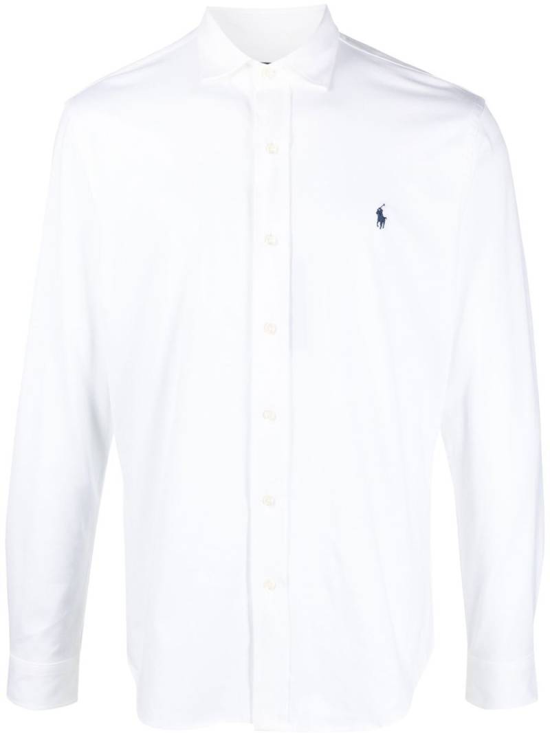 Polo Ralph Lauren embroidered polo-pony shirt - White von Polo Ralph Lauren