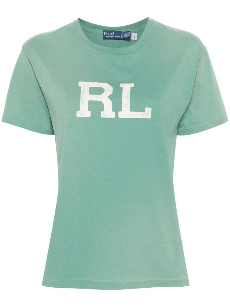 Polo Ralph Lauren faded logo-print T-shirt - Green von Polo Ralph Lauren