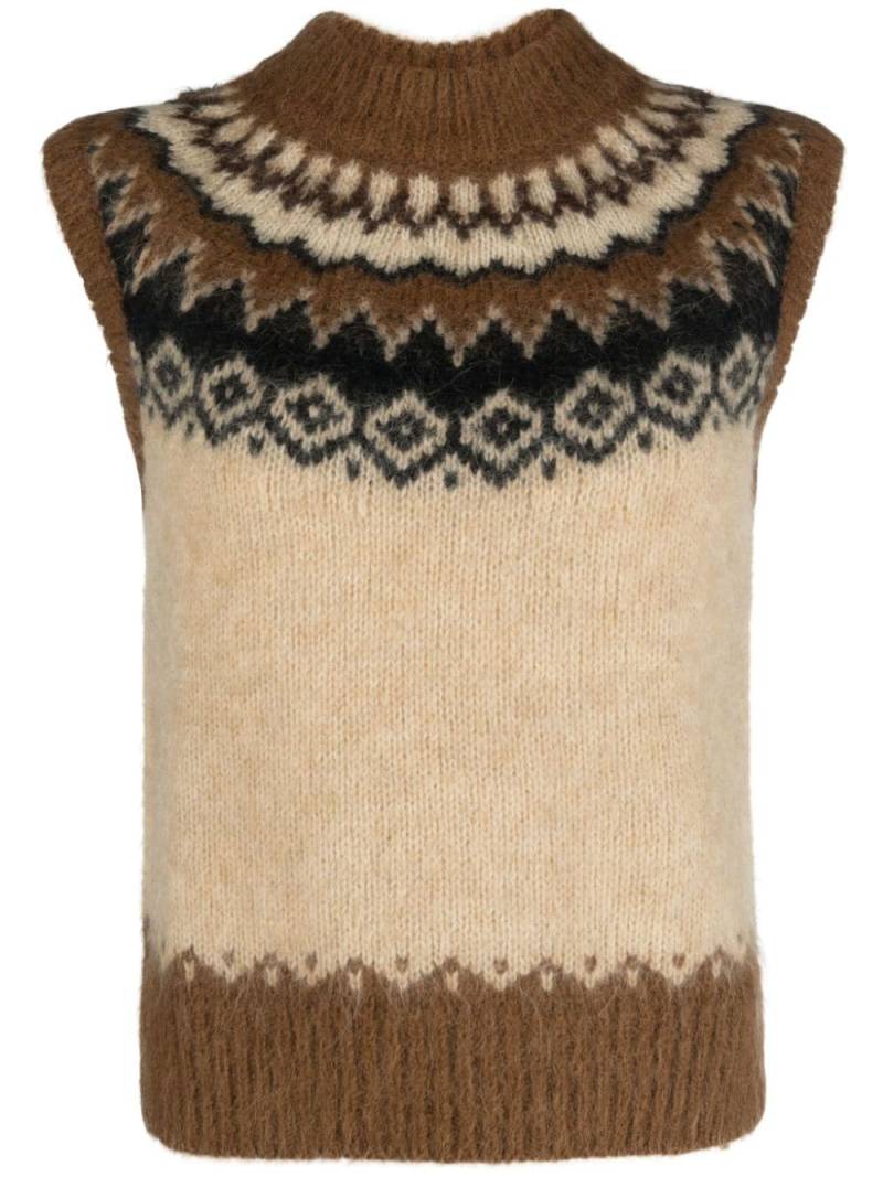 Polo Ralph Lauren fair isle intarsia-knit vest - Brown von Polo Ralph Lauren