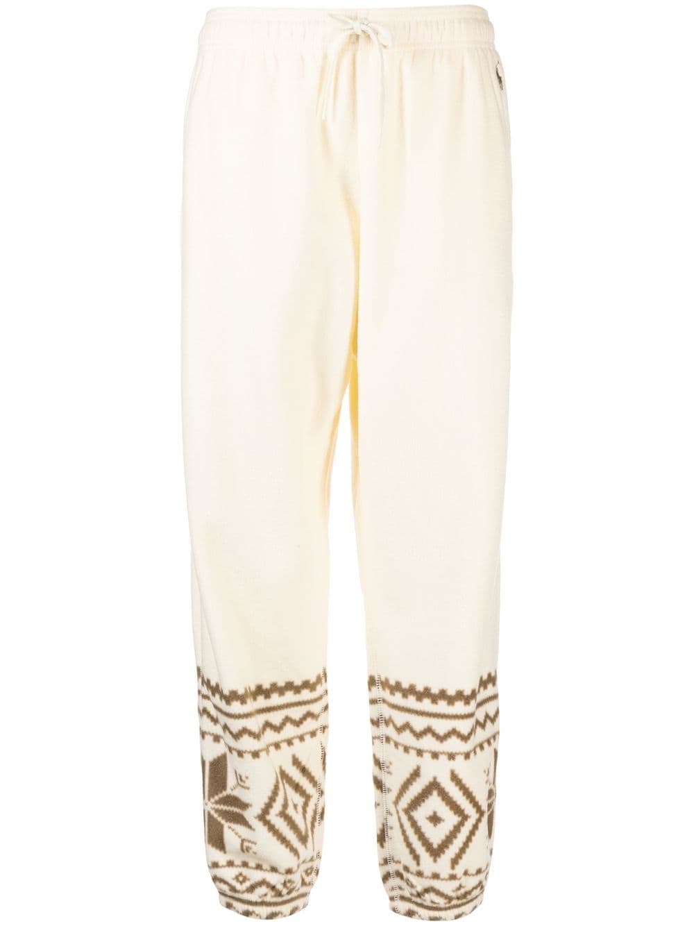 Polo Ralph Lauren fair isle print fleece sweatpants - Neutrals von Polo Ralph Lauren
