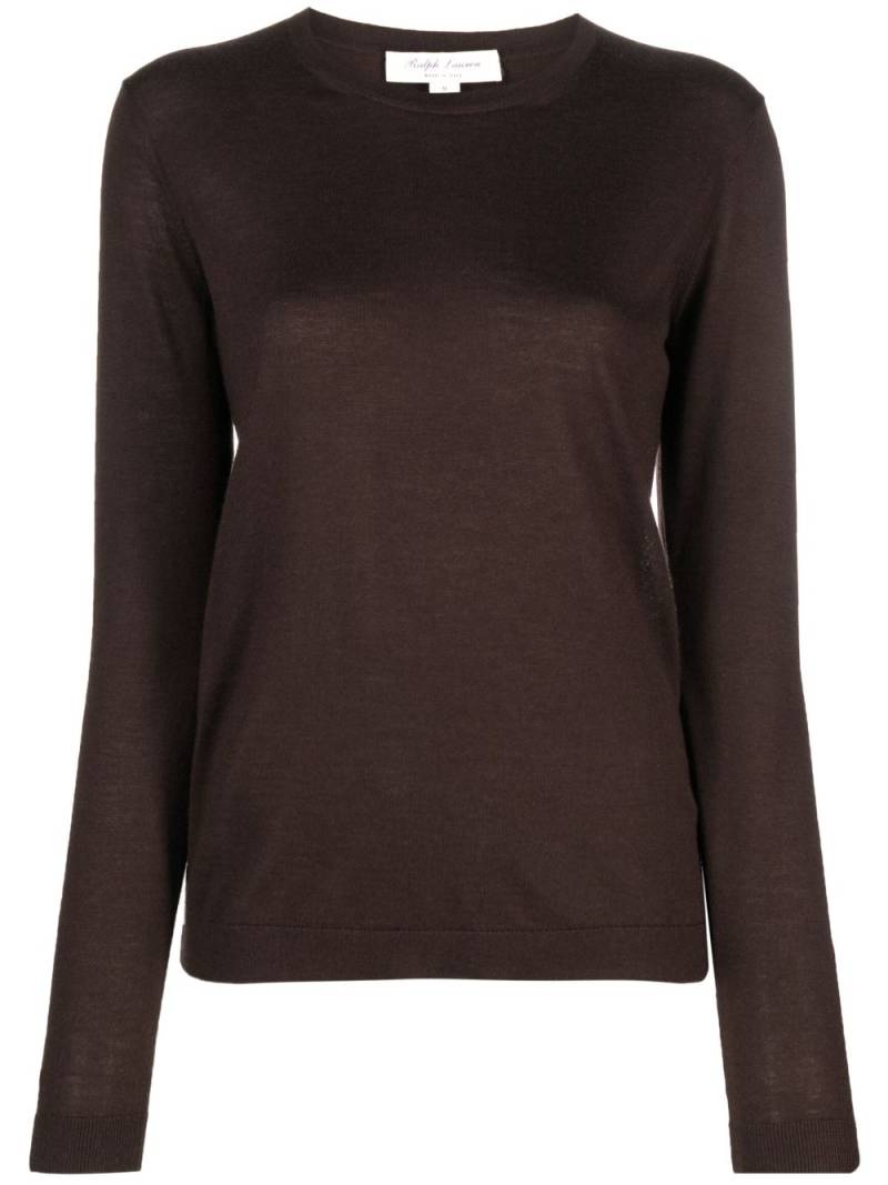 Ralph Lauren Collection fine-knit crew-neck cashmere jumper - Brown von Ralph Lauren Collection