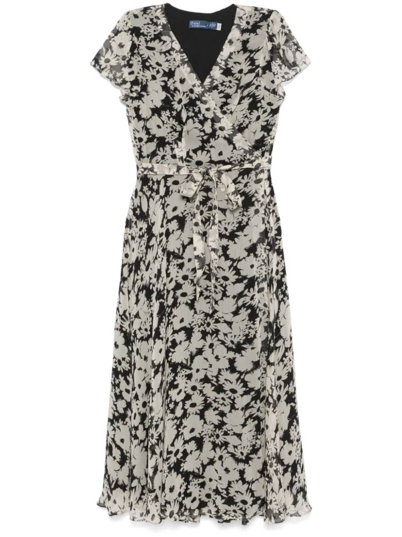 Polo Ralph Lauren floral midi dress - Black von Polo Ralph Lauren