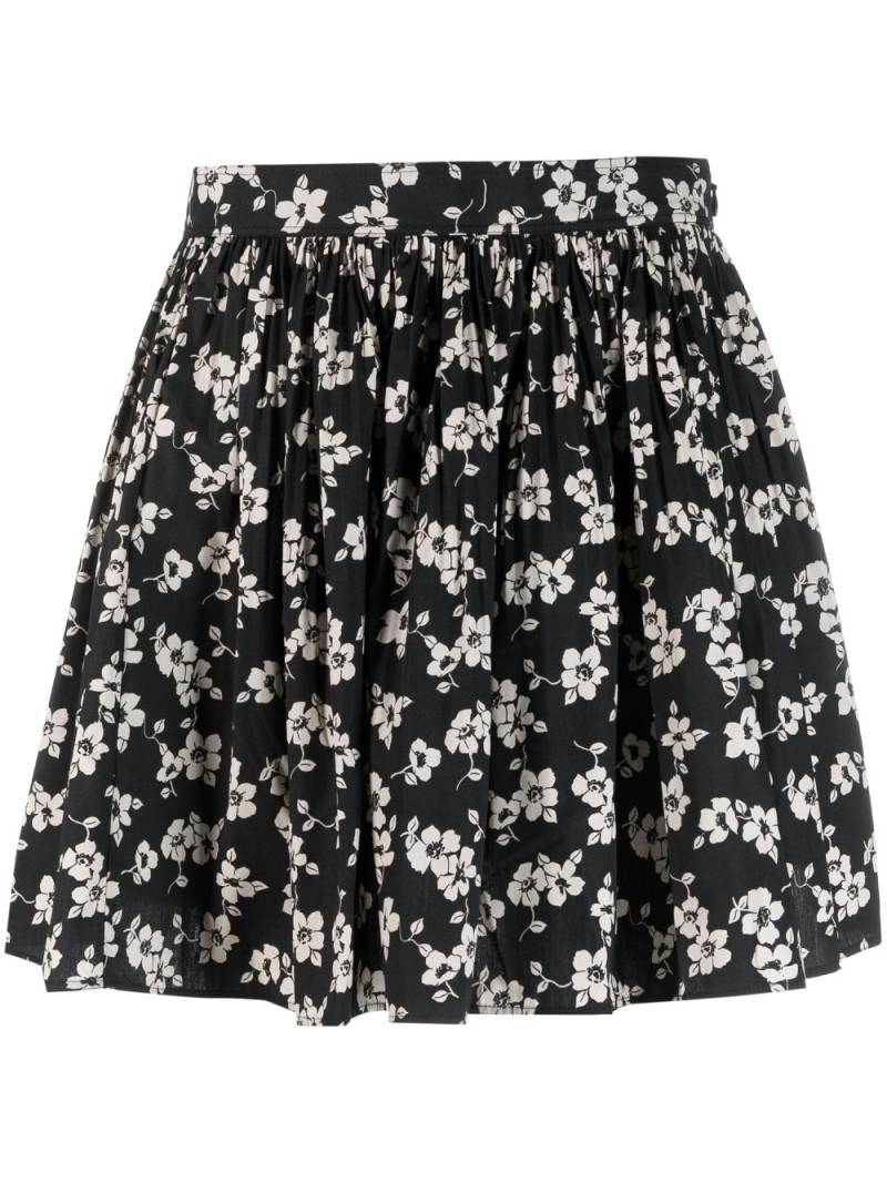 Polo Ralph Lauren floral-print A-line miniskirt - Black von Polo Ralph Lauren