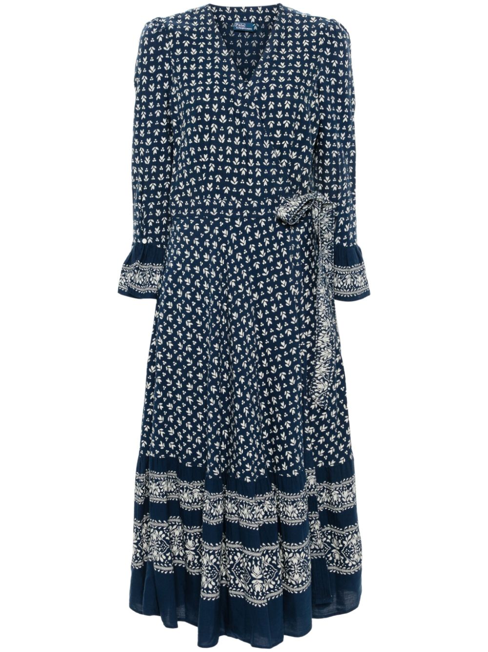 Polo Ralph Lauren floral-print maxi dress - Blue von Polo Ralph Lauren