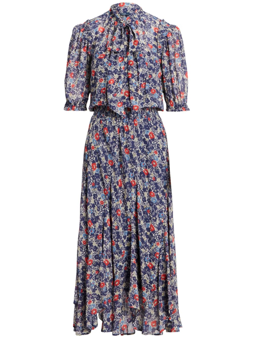 Polo Ralph Lauren floral-print maxi dress - Blue von Polo Ralph Lauren