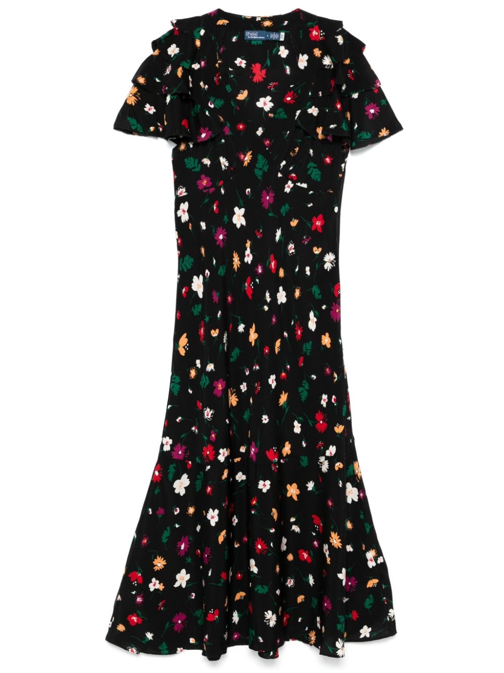 Polo Ralph Lauren floral-print silk dress - Black von Polo Ralph Lauren