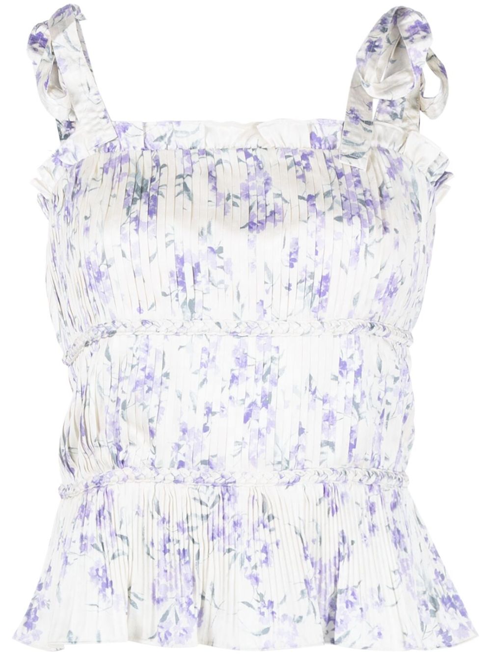 Polo Ralph Lauren floral-print sleeveless blouse - Neutrals von Polo Ralph Lauren