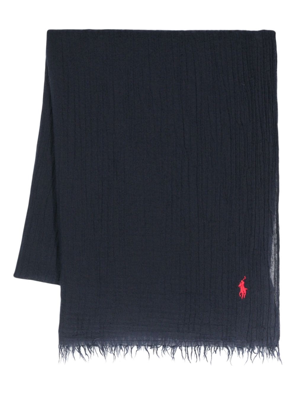 Polo Ralph Lauren fringed scarf - Blue von Polo Ralph Lauren