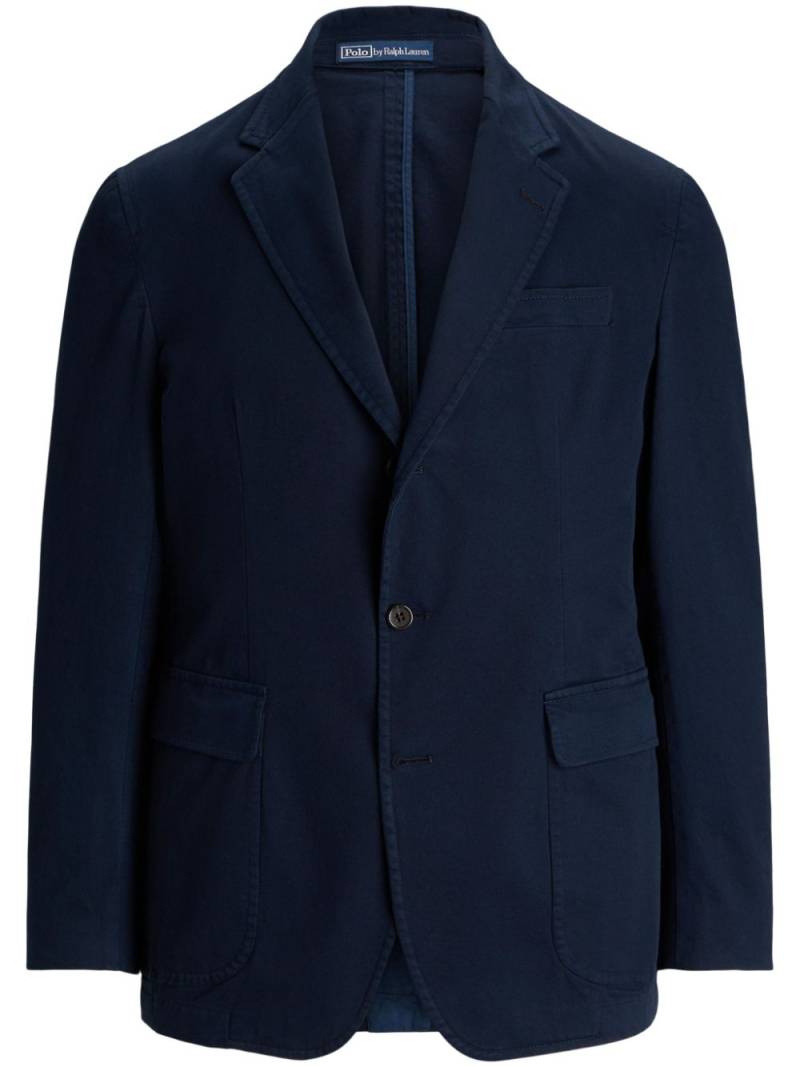 Polo Ralph Lauren garment-dyed single-breasted blazer - Blue von Polo Ralph Lauren