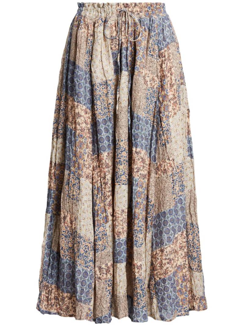 Polo Ralph Lauren graphic-print maxi skirt - Neutrals von Polo Ralph Lauren