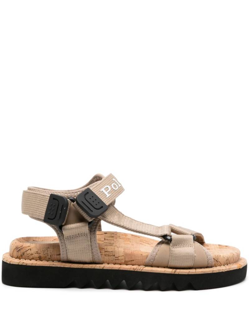 Polo Ralph Lauren grosgrain-strap sandals - Neutrals von Polo Ralph Lauren